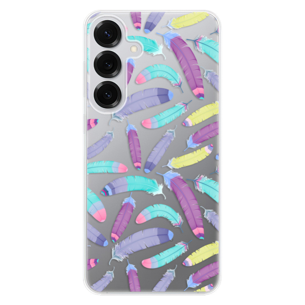 Odolné silikónové puzdro iSaprio - Feather Pattern 01 - Samsung Galaxy S25+
