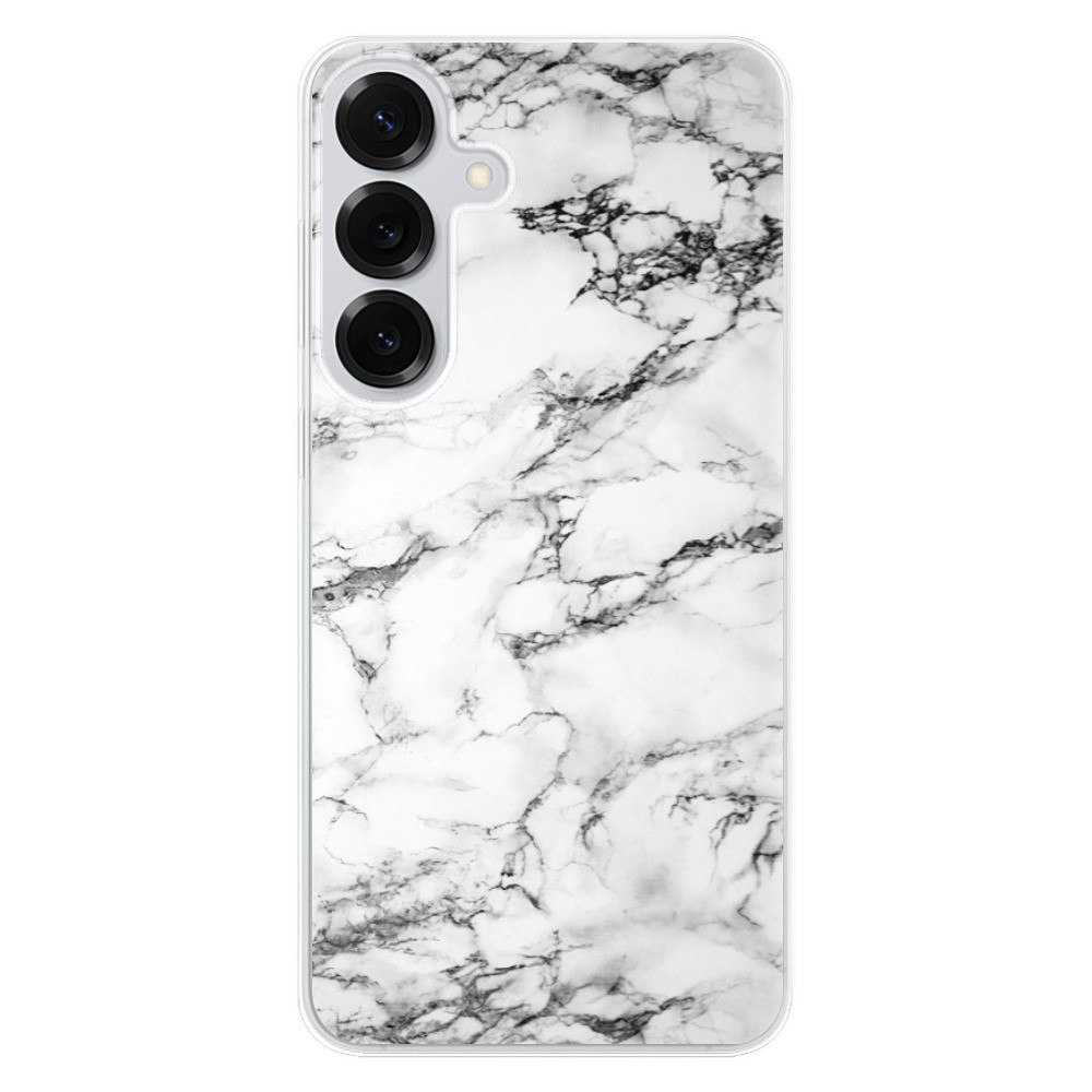 Odolné silikónové puzdro iSaprio - White Marble 01 - Samsung Galaxy S25+