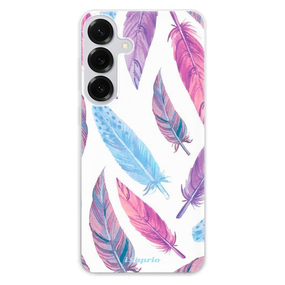 Odolné silikónové puzdro iSaprio - Feather Pattern 10 - Samsung Galaxy S25+