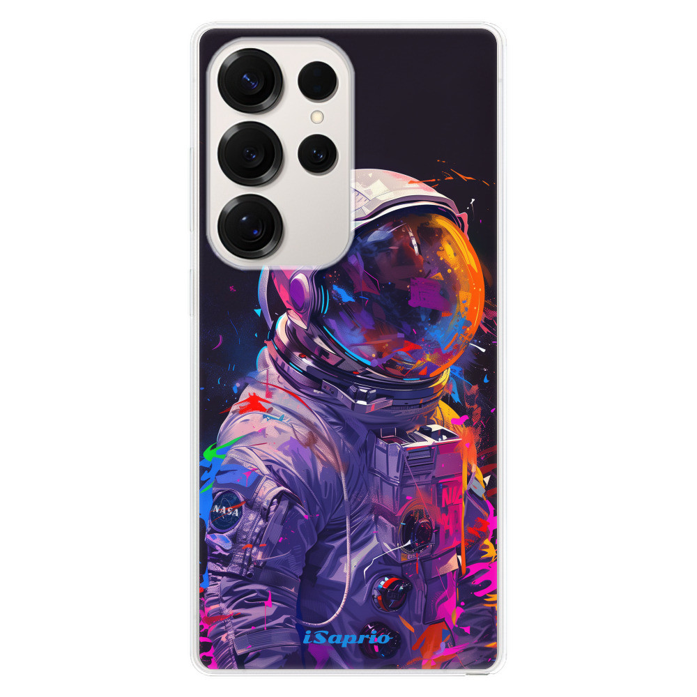 Odolné silikónové puzdro iSaprio - Neon Astronaut - Samsung Galaxy S25 Ultra