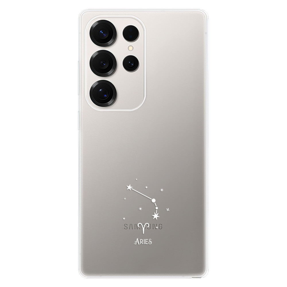 Odolné silikónové puzdro iSaprio - čiré - Beran - Samsung Galaxy S25 Ultra