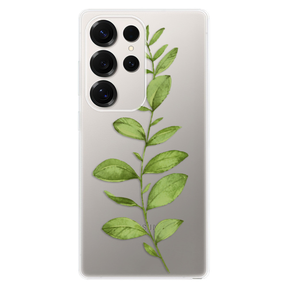 Odolné silikónové puzdro iSaprio - Green Plant 01 - Samsung Galaxy S25 Ultra
