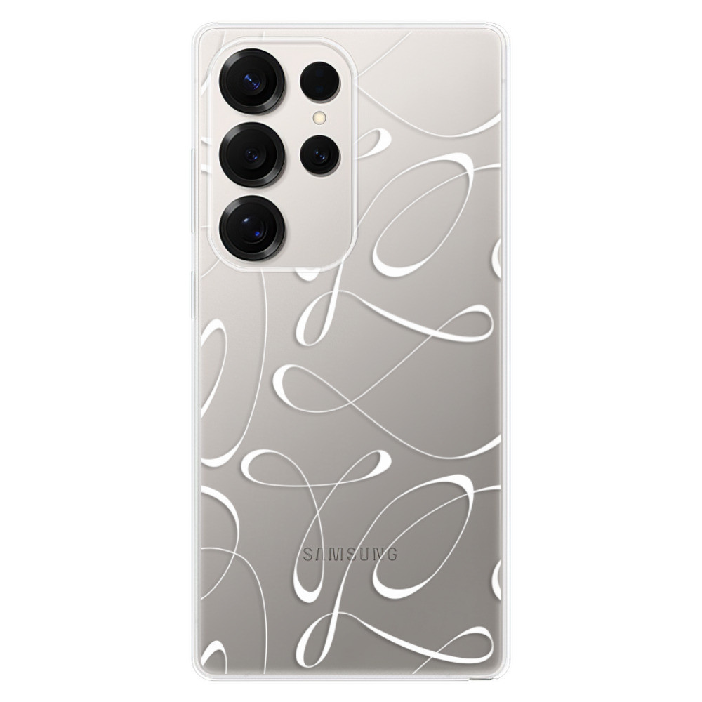 Odolné silikónové puzdro iSaprio - Fancy - white - Samsung Galaxy S25 Ultra