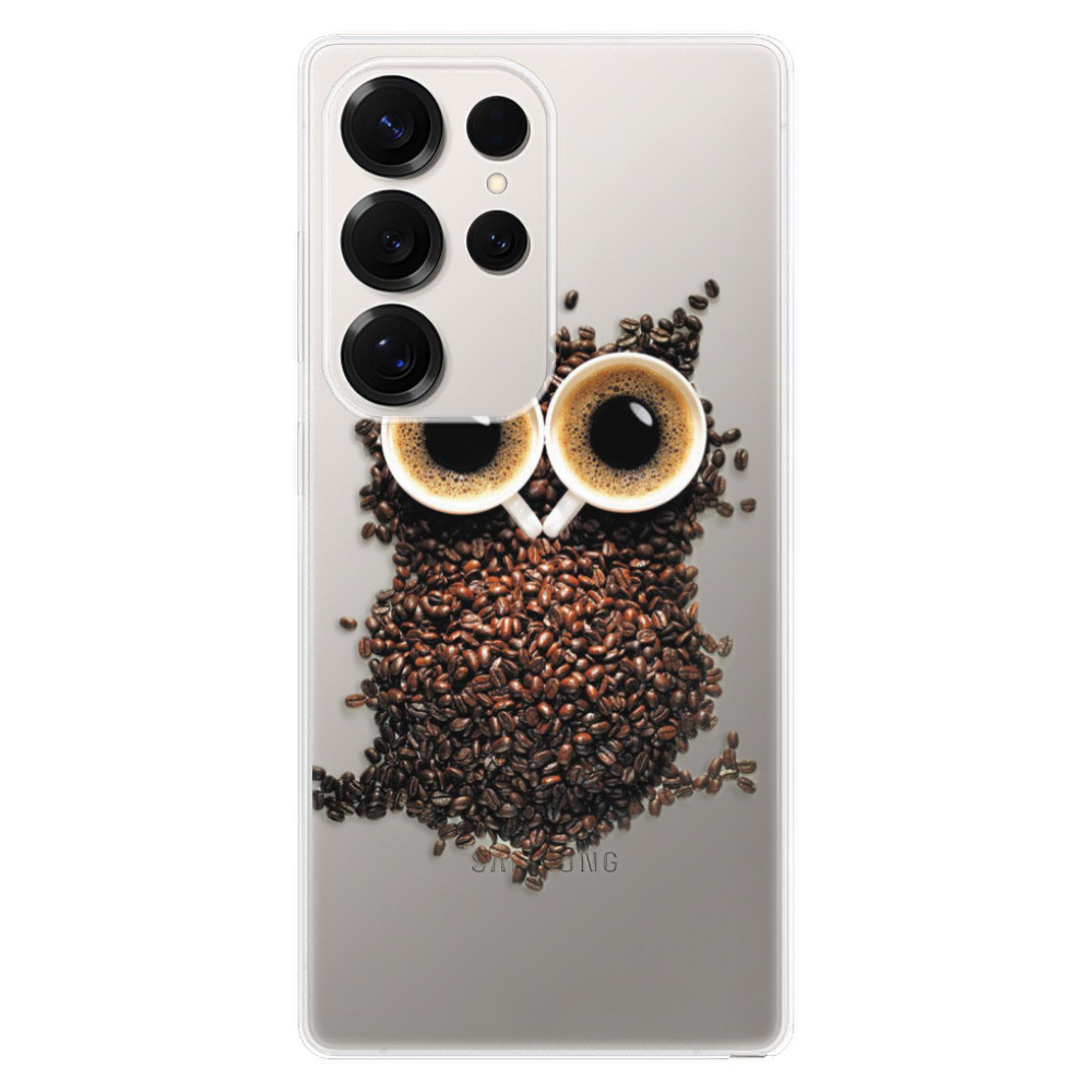Odolné silikónové puzdro iSaprio - Owl And Coffee - Samsung Galaxy S25 Ultra