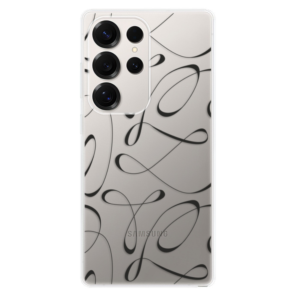 Odolné silikónové puzdro iSaprio - Fancy - black - Samsung Galaxy S25 Ultra