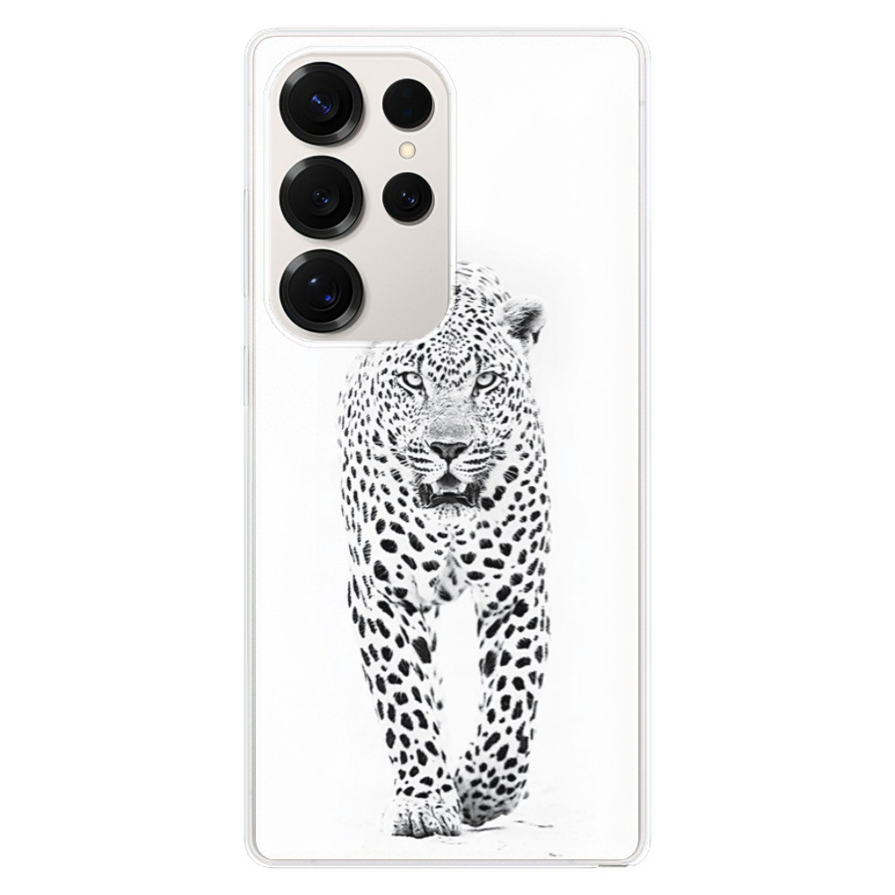 Odolné silikónové puzdro iSaprio - White Jaguar - Samsung Galaxy S25 Ultra
