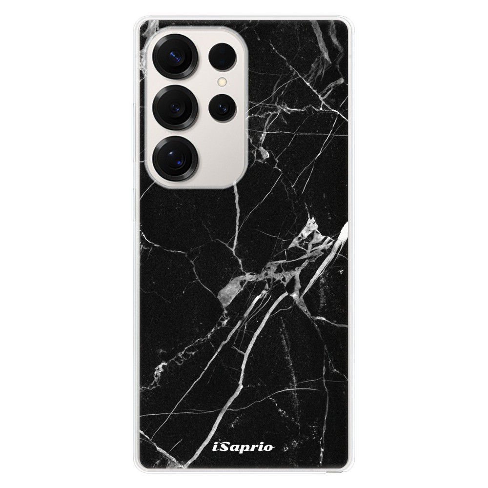 Odolné silikónové puzdro iSaprio - Black Marble 18 - Samsung Galaxy S25 Ultra