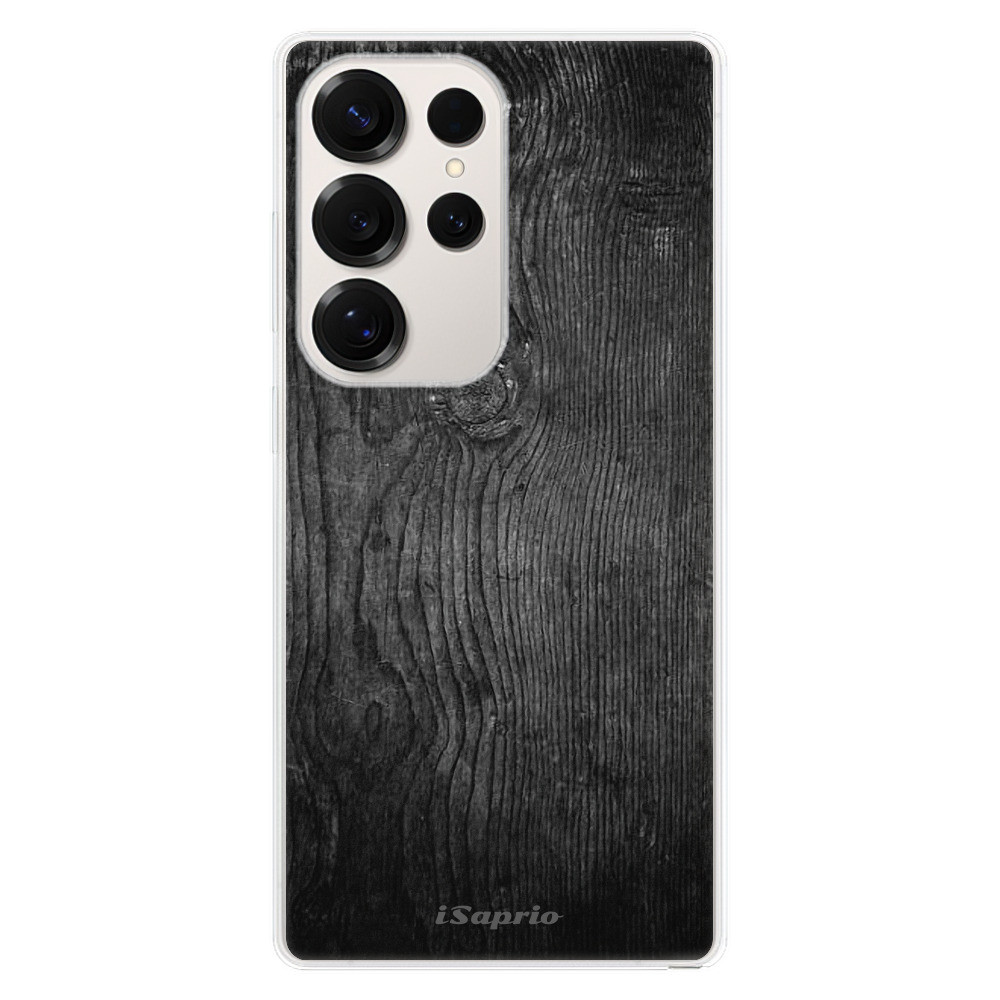 Odolné silikónové puzdro iSaprio - Black Wood 13 - Samsung Galaxy S25 Ultra