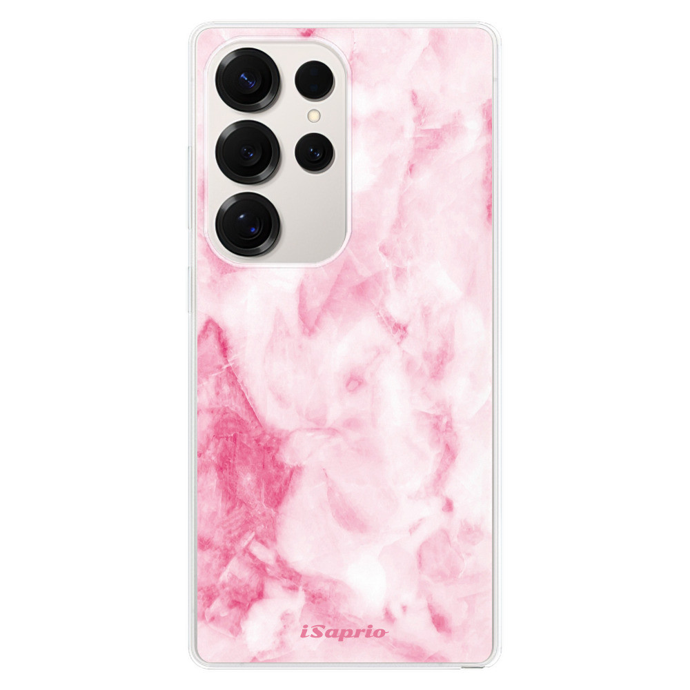 Odolné silikónové puzdro iSaprio - RoseMarble 16 - Samsung Galaxy S25 Ultra