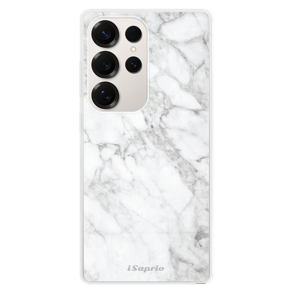 Odolné silikónové puzdro iSaprio - SilverMarble 14 - Samsung Galaxy S25 Ultra