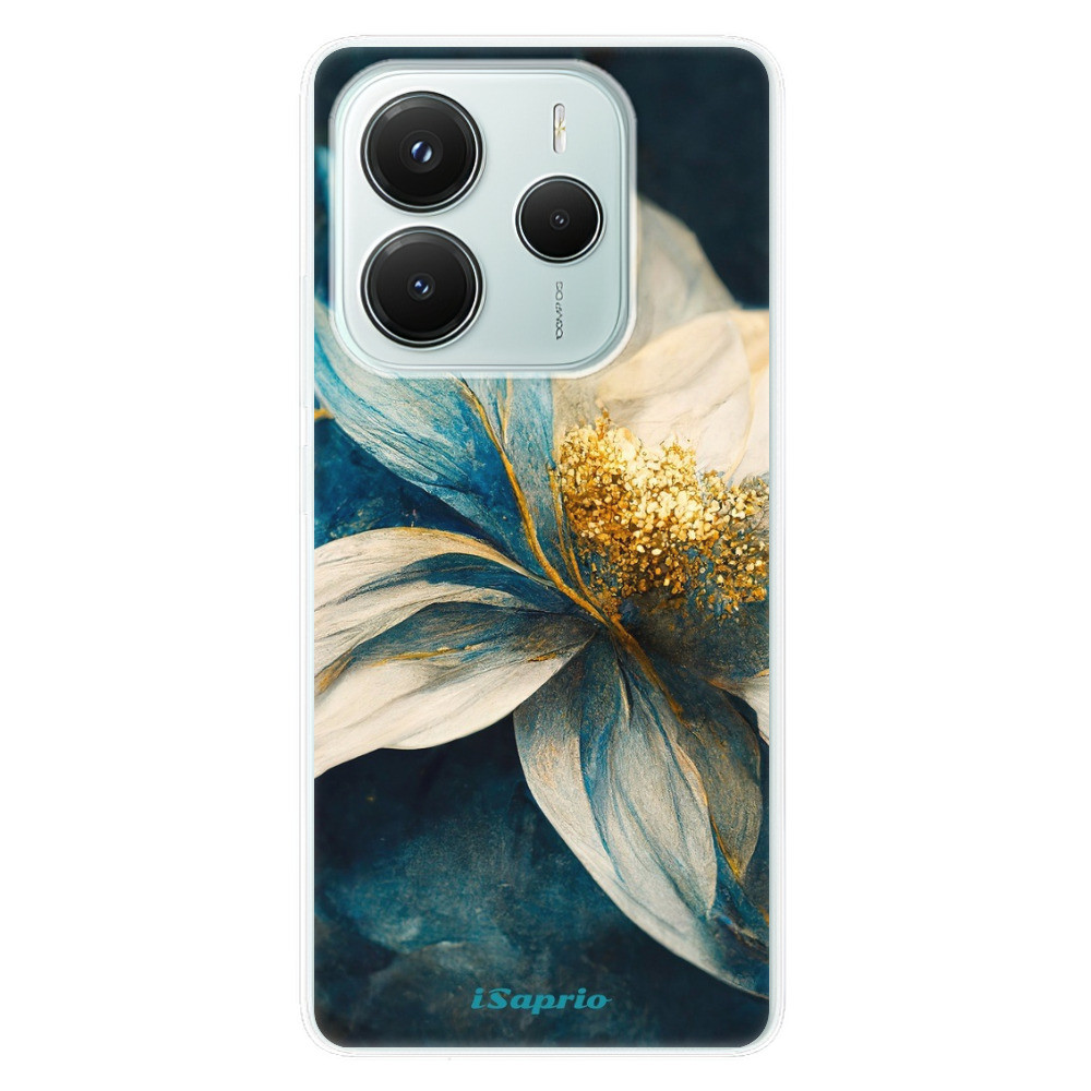 Odolné silikónové puzdro iSaprio - Blue Petals - Xiaomi Redmi Note 14 5G