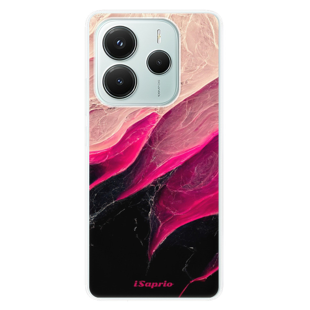 Odolné silikónové puzdro iSaprio - Black and Pink - Xiaomi Redmi Note 14 5G