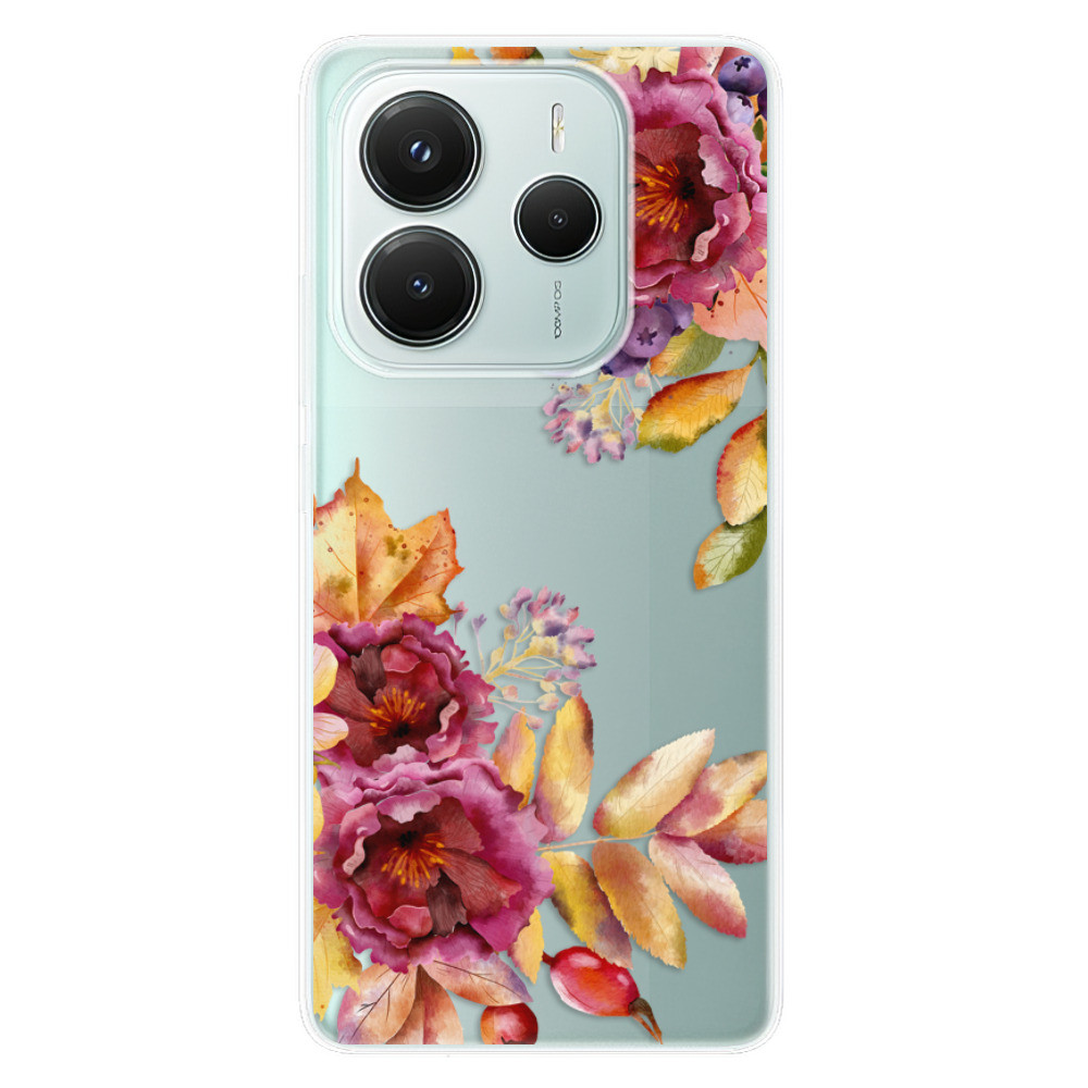 Odolné silikónové puzdro iSaprio - Fall Flowers - Xiaomi Redmi Note 14 5G