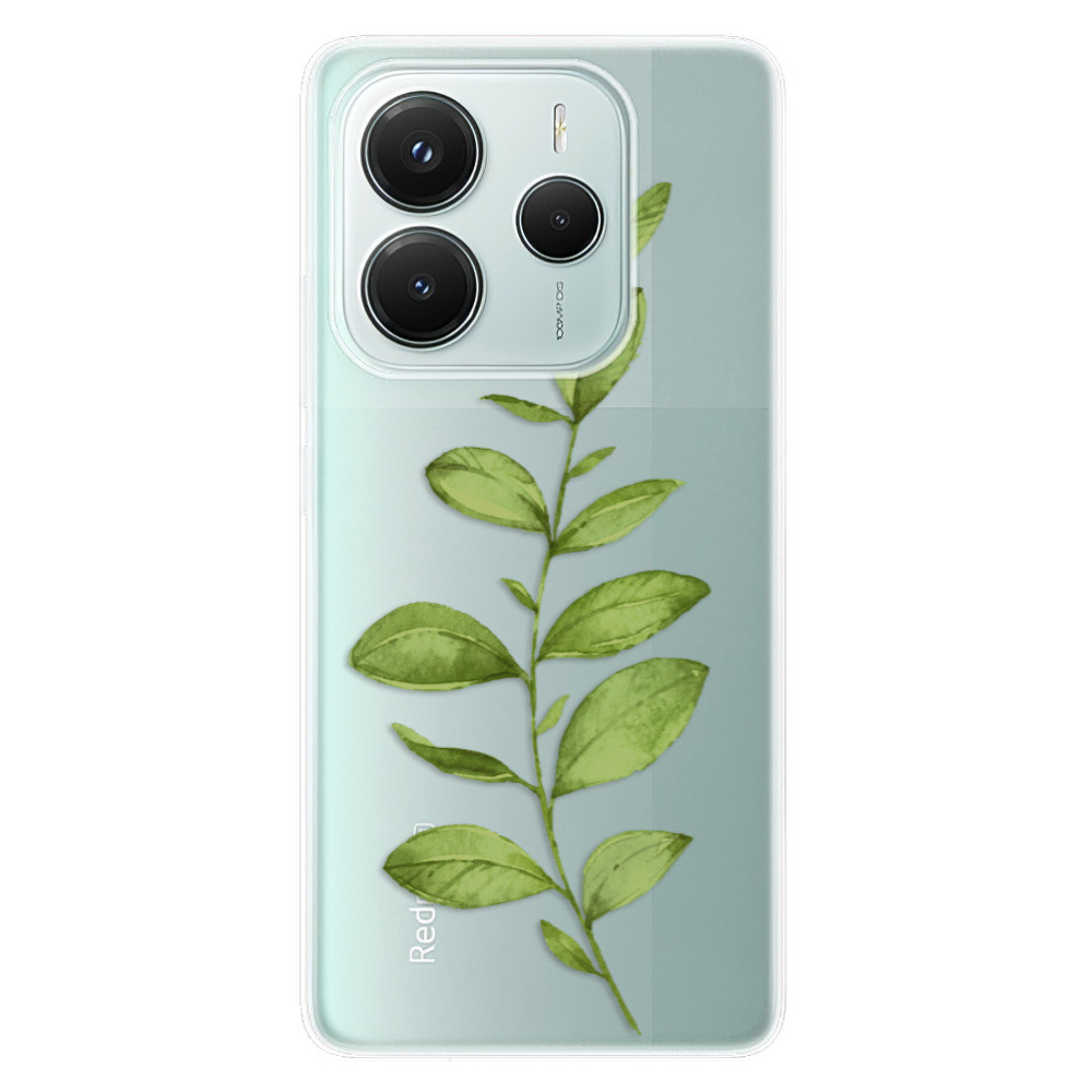 Odolné silikónové puzdro iSaprio - Green Plant 01 - Xiaomi Redmi Note 14 5G