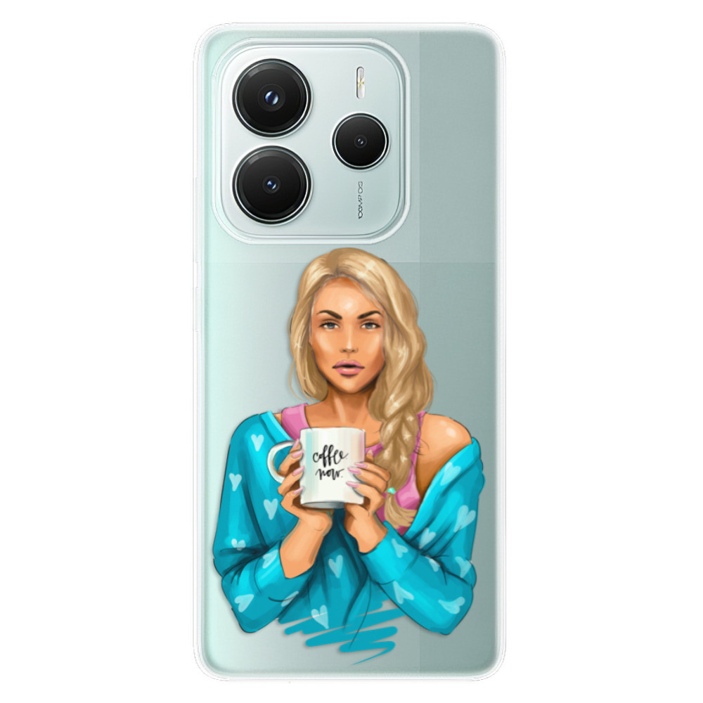 Odolné silikónové puzdro iSaprio - Coffe Now - Blond - Xiaomi Redmi Note 14 5G