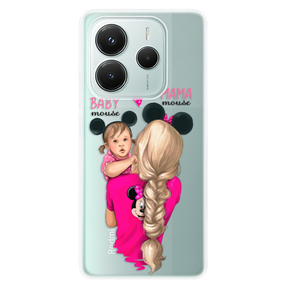 Odolné silikónové puzdro iSaprio - Mama Mouse Blond and Girl - Xiaomi Redmi Note 14 5G