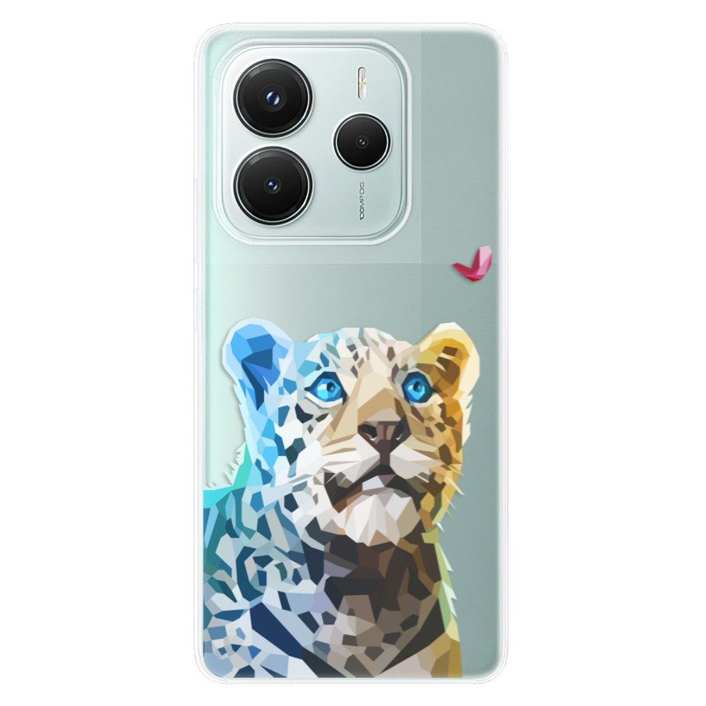 Odolné silikónové puzdro iSaprio - Leopard With Butterfly - Xiaomi Redmi Note 14 5G