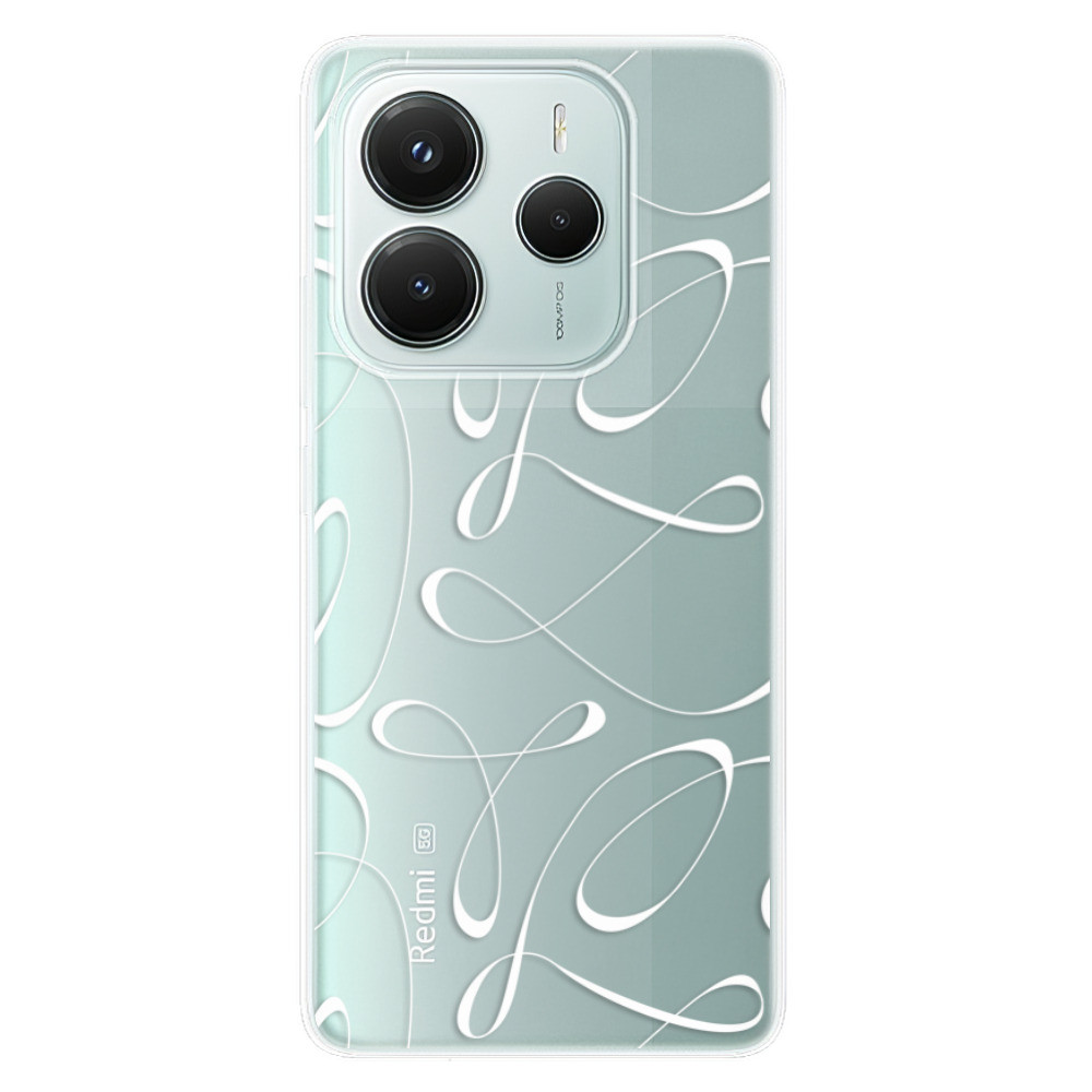Odolné silikónové puzdro iSaprio - Fancy - white - Xiaomi Redmi Note 14 5G