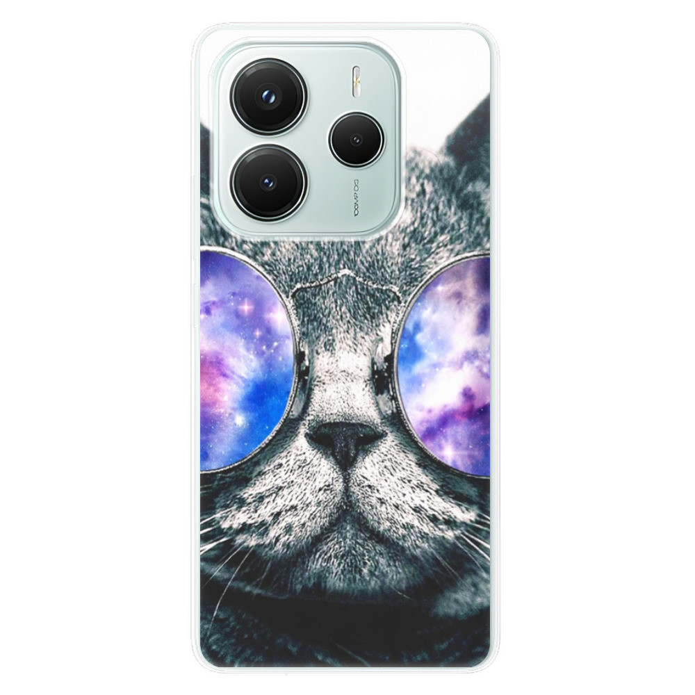 Odolné silikónové puzdro iSaprio - Galaxy Cat - Xiaomi Redmi Note 14 5G
