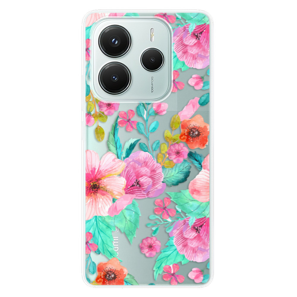 Odolné silikónové puzdro iSaprio - Flower Pattern 01 - Xiaomi Redmi Note 14 5G