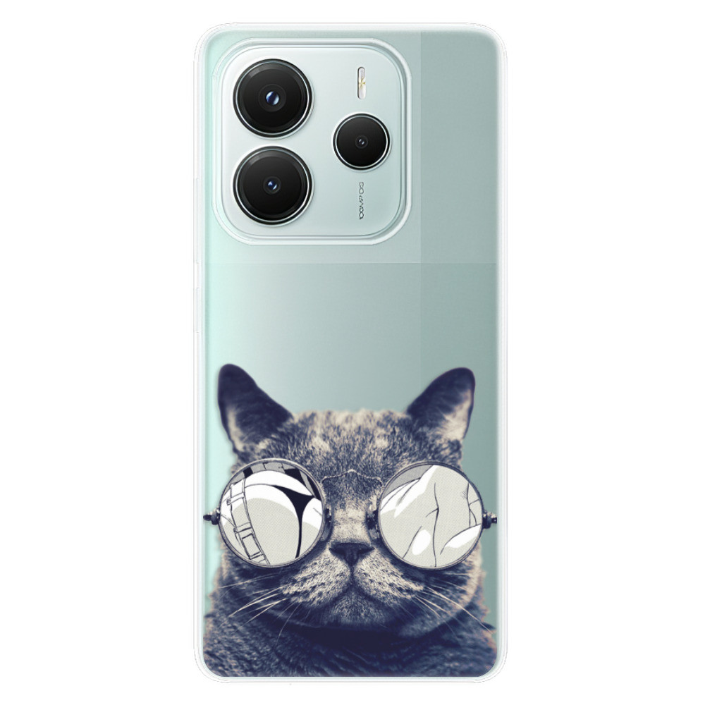 Odolné silikónové puzdro iSaprio - Crazy Cat 01 - Xiaomi Redmi Note 14 5G