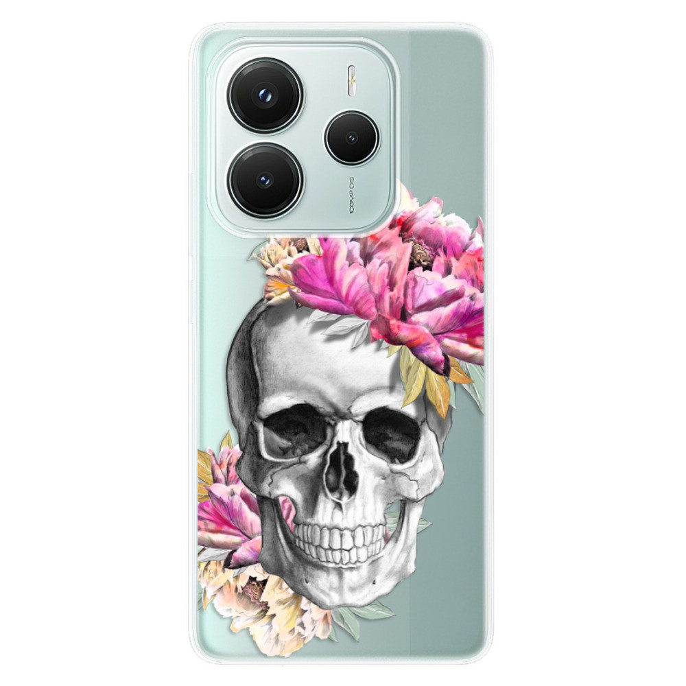 Odolné silikónové puzdro iSaprio - Pretty Skull - Xiaomi Redmi Note 14 5G