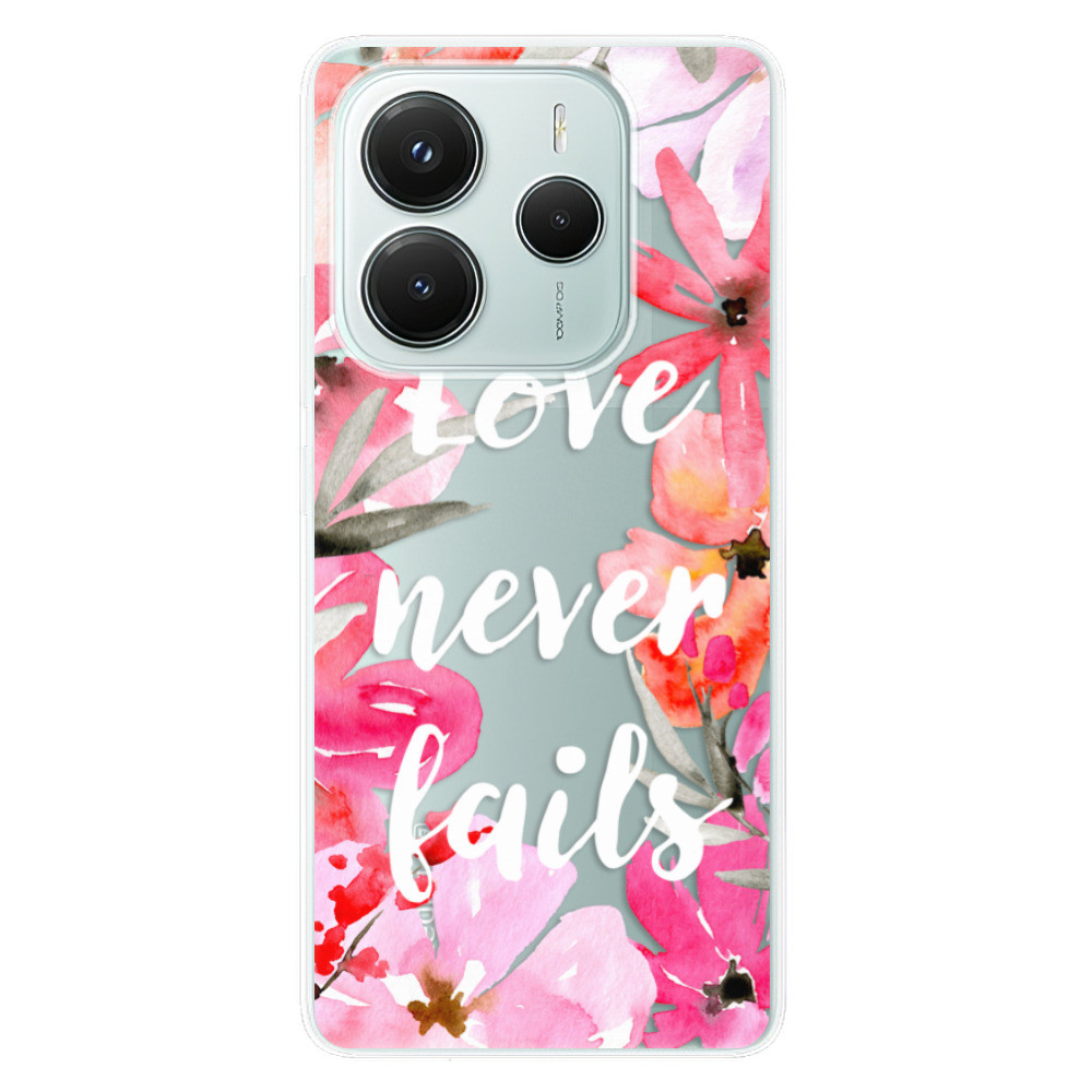 Odolné silikónové puzdro iSaprio - Love Never Fails - Xiaomi Redmi Note 14 5G