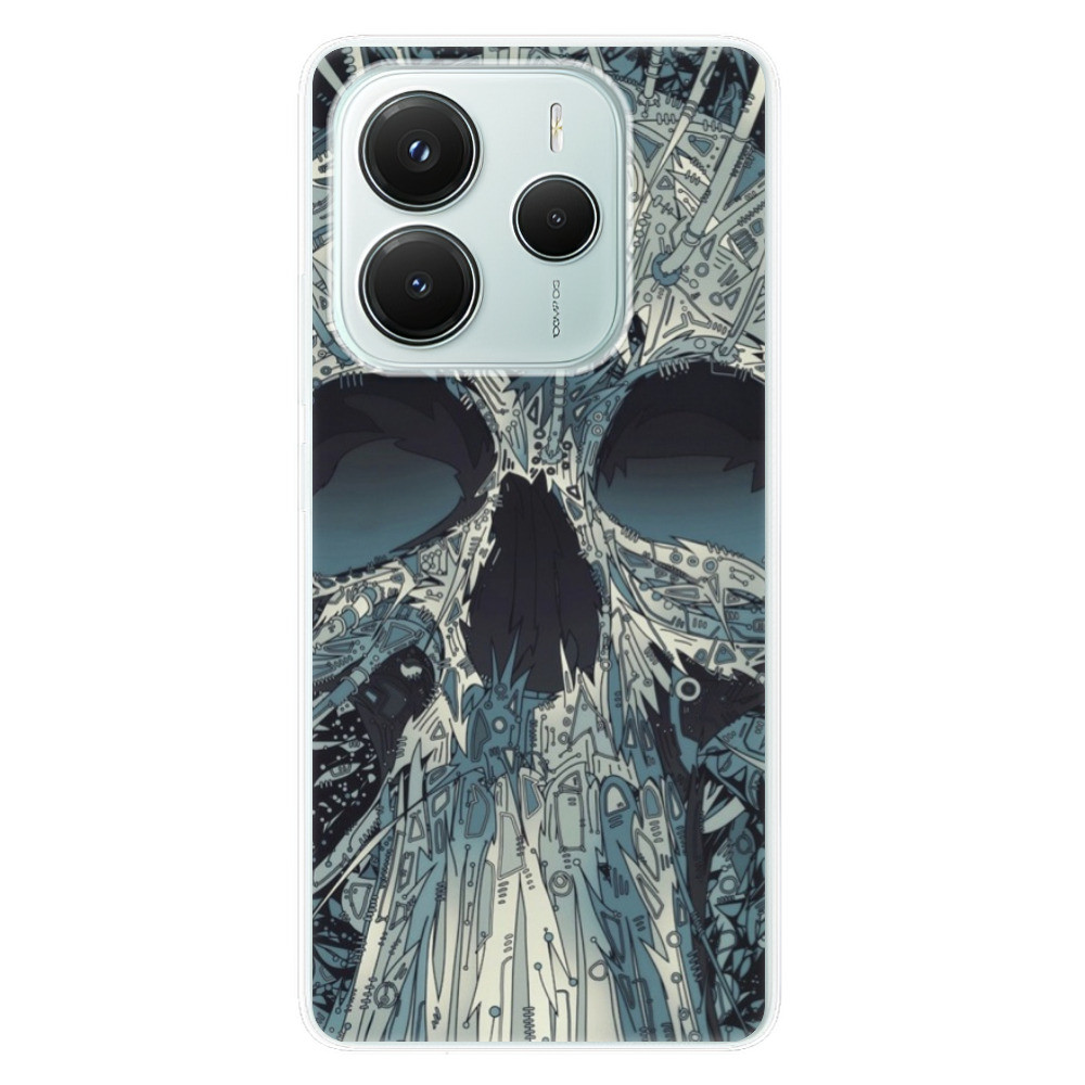 Odolné silikónové puzdro iSaprio - Abstract Skull - Xiaomi Redmi Note 14 5G