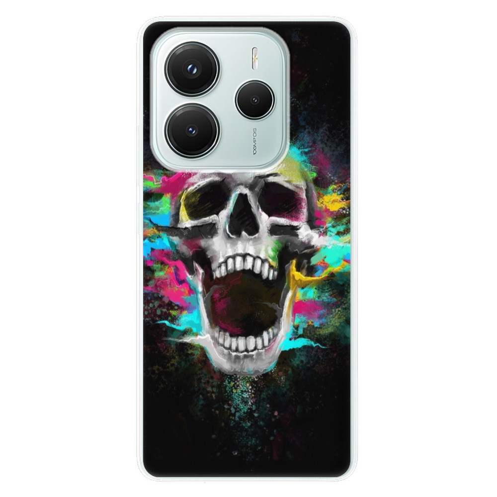 Odolné silikónové puzdro iSaprio - Skull in Colors - Xiaomi Redmi Note 14 5G