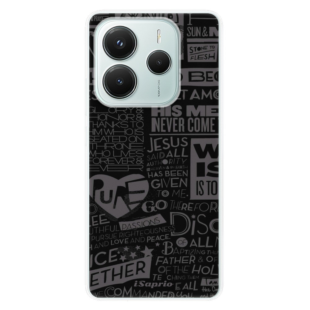 Odolné silikónové puzdro iSaprio - Text 01 - Xiaomi Redmi Note 14 5G