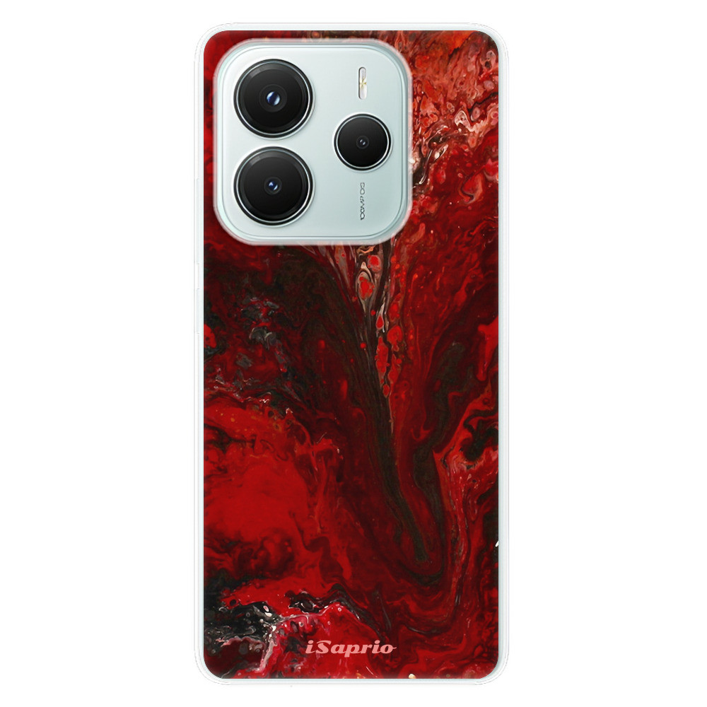 Odolné silikónové puzdro iSaprio - RedMarble 17 - Xiaomi Redmi Note 14 5G