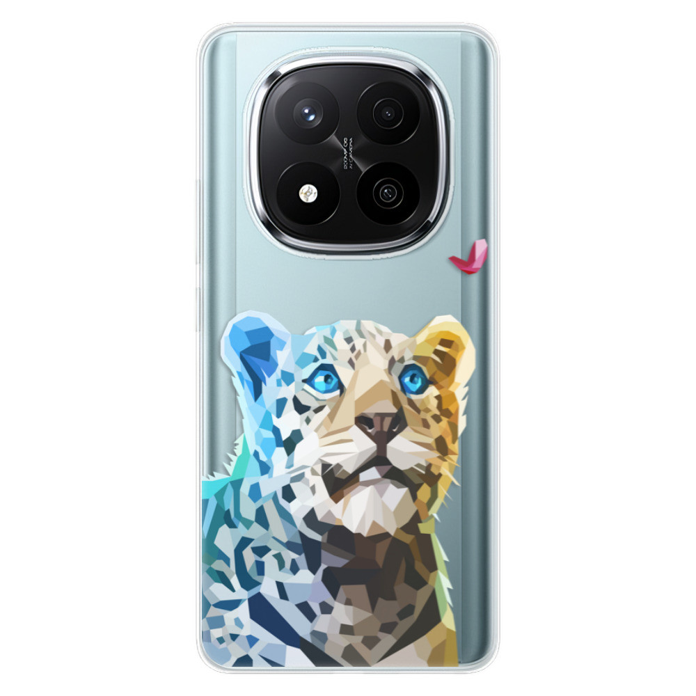 Odolné silikónové puzdro iSaprio - Leopard With Butterfly - Xiaomi Redmi Note 14 Pro 5G/14 Pro+ 5G