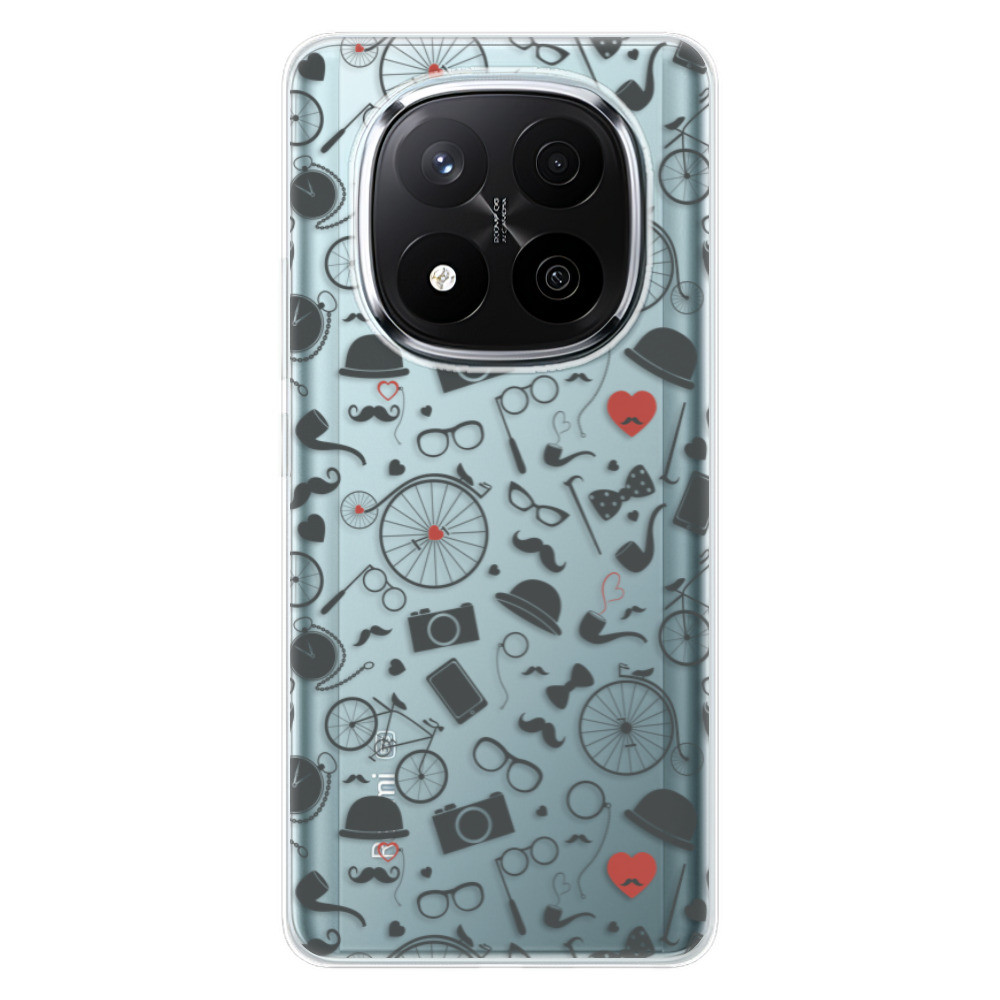 Odolné silikónové puzdro iSaprio - Vintage Pattern 01 - black - Xiaomi Redmi Note 14 Pro 5G/14 Pro+ 5G
