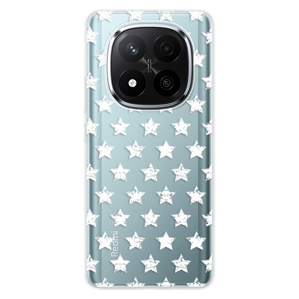 Odolné silikónové puzdro iSaprio - Stars Pattern - white - Xiaomi Redmi Note 14 Pro 5G/14 Pro+ 5G