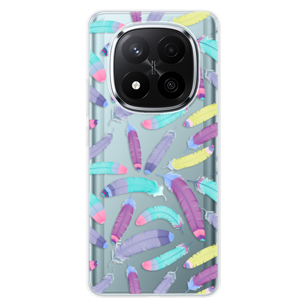 Odolné silikónové puzdro iSaprio - Feather Pattern 01 - Xiaomi Redmi Note 14 Pro 5G/14 Pro+ 5G