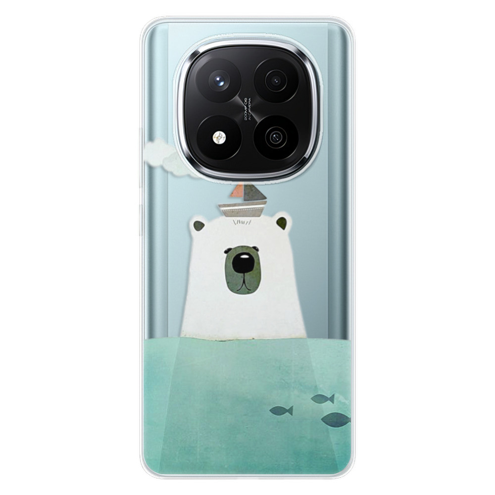 Odolné silikónové puzdro iSaprio - Bear With Boat - Xiaomi Redmi Note 14 Pro 5G/14 Pro+ 5G