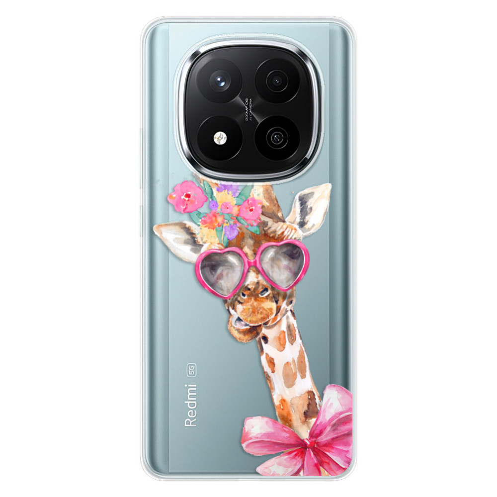 Odolné silikónové puzdro iSaprio - Lady Giraffe - Xiaomi Redmi Note 14 Pro 5G/14 Pro+ 5G