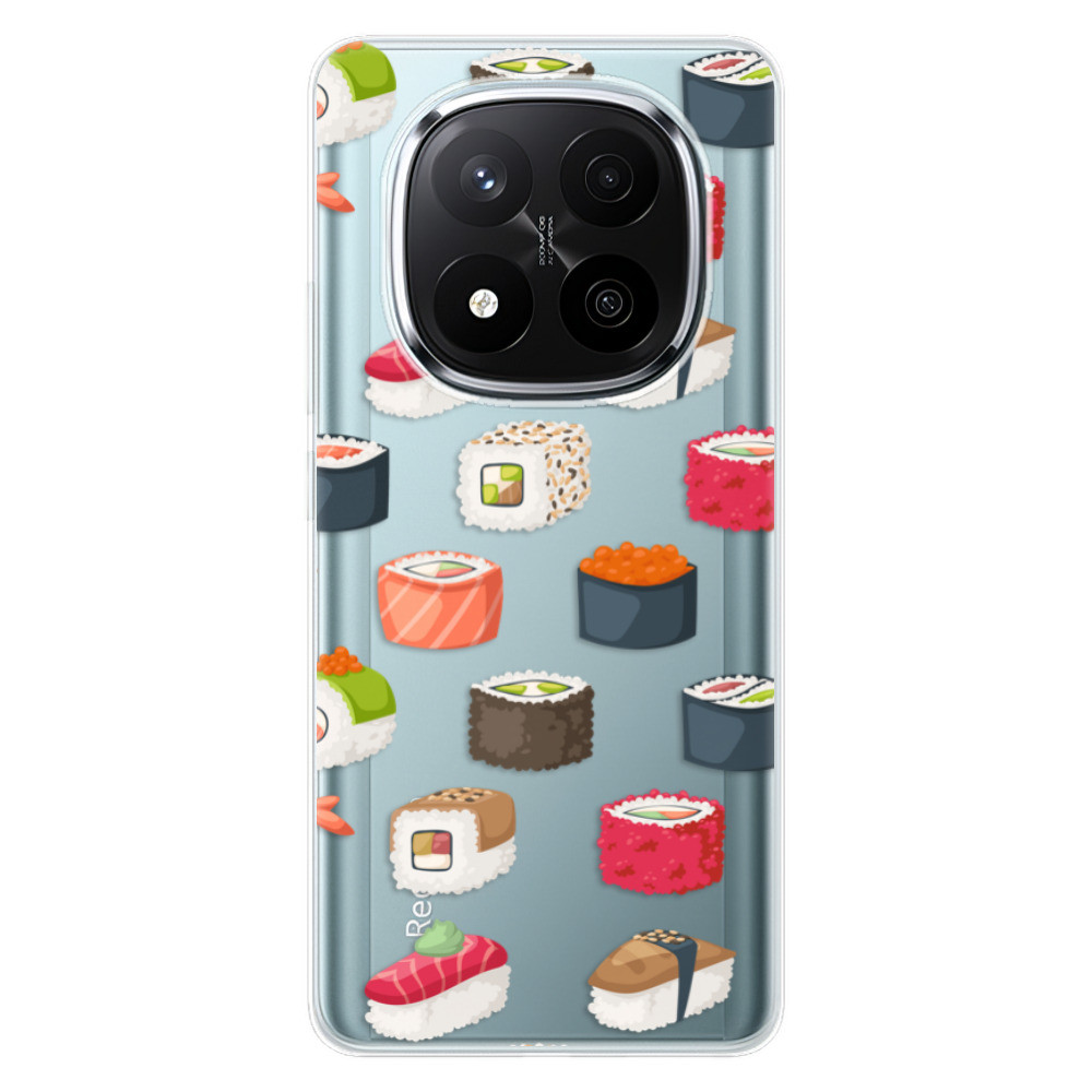 Odolné silikónové puzdro iSaprio - Sushi Pattern - Xiaomi Redmi Note 14 Pro 5G/14 Pro+ 5G