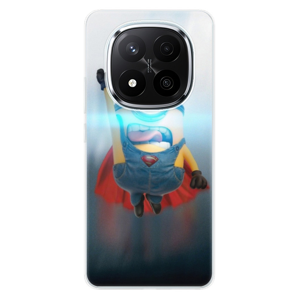 Odolné silikónové puzdro iSaprio - Mimons Superman 02 - Xiaomi Redmi Note 14 Pro 5G/14 Pro+ 5G