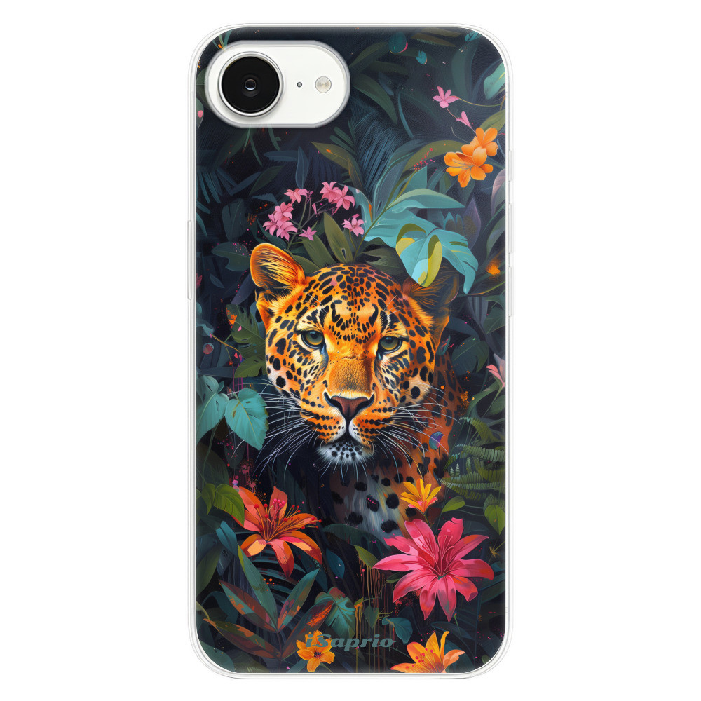 Odolné silikónové puzdro iSaprio - Flower Jaguar - iPhone 16e