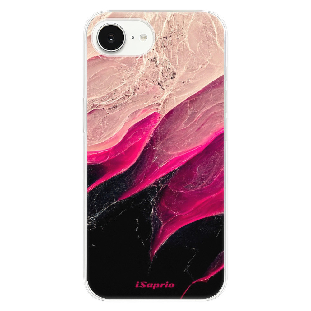 Odolné silikónové puzdro iSaprio - Black and Pink - iPhone 16e