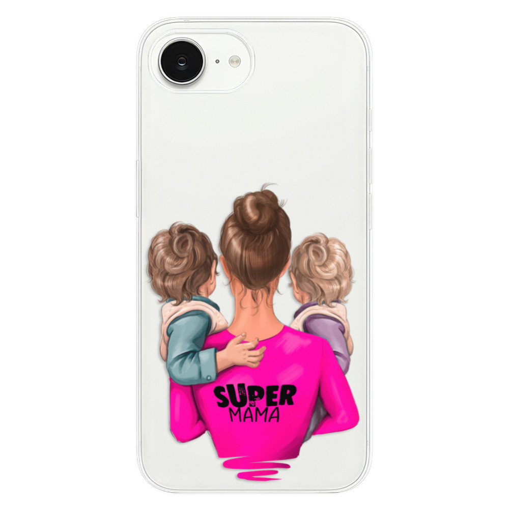 Odolné silikónové puzdro iSaprio - Super Mama - Two Boys - iPhone 16e