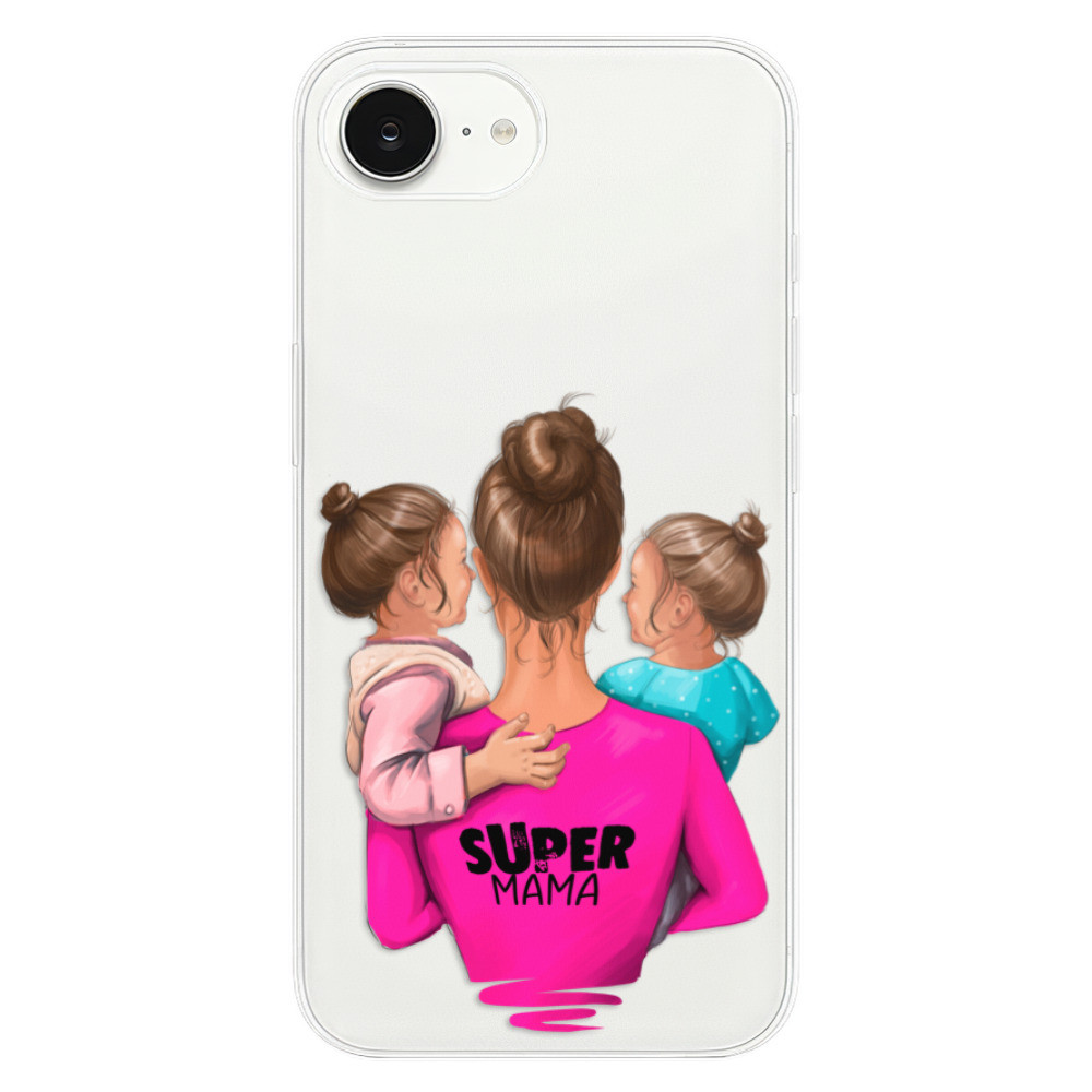 Odolné silikónové puzdro iSaprio - Super Mama - Two Girls - iPhone 16e