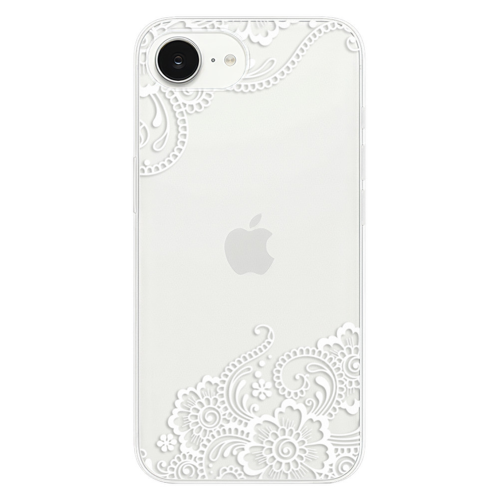 Odolné silikónové puzdro iSaprio - White Lace 02 - iPhone 16e