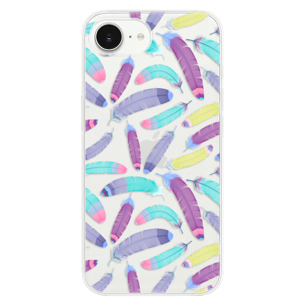 Odolné silikónové puzdro iSaprio - Feather Pattern 01 - iPhone 16e