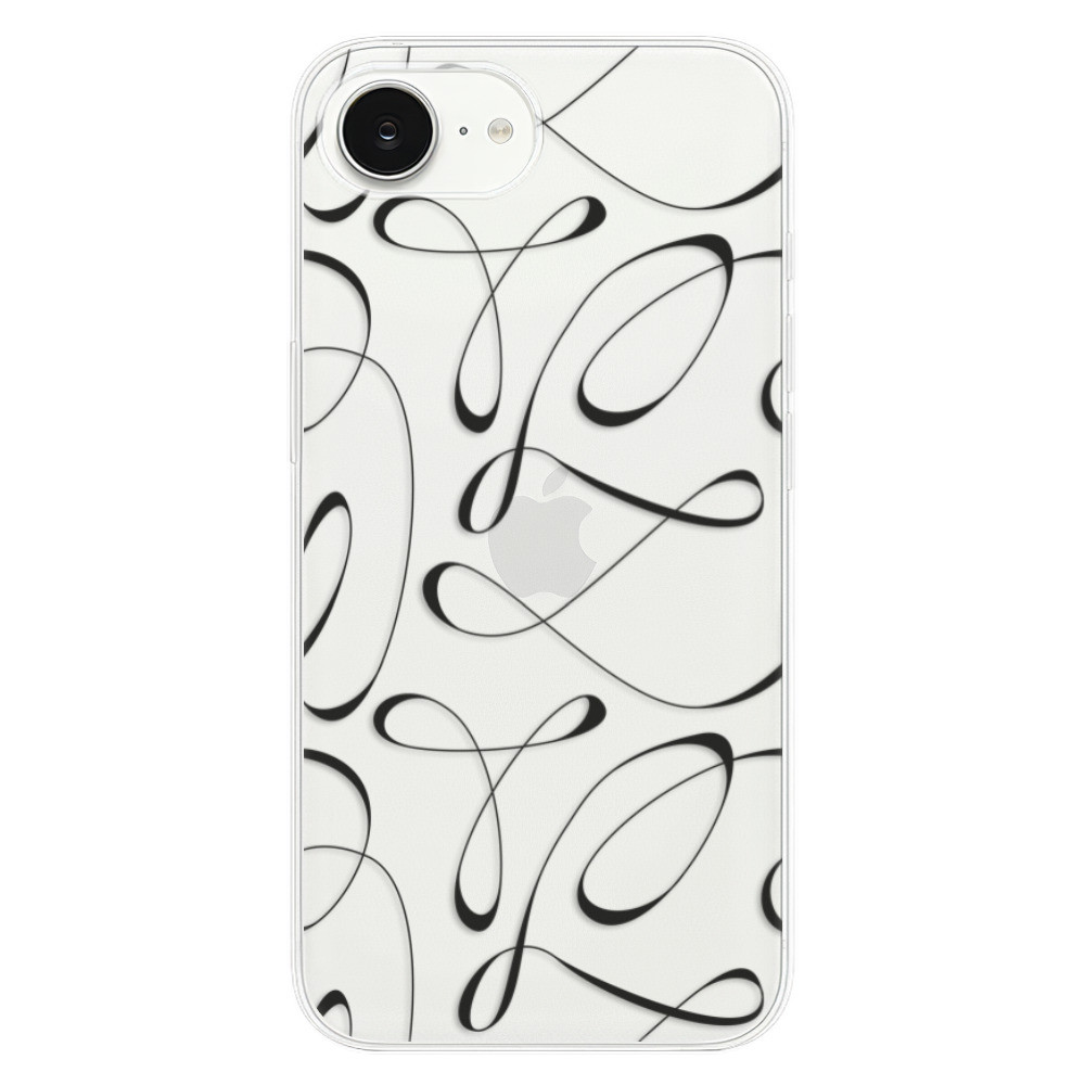 Odolné silikónové puzdro iSaprio - Fancy - black - iPhone 16e