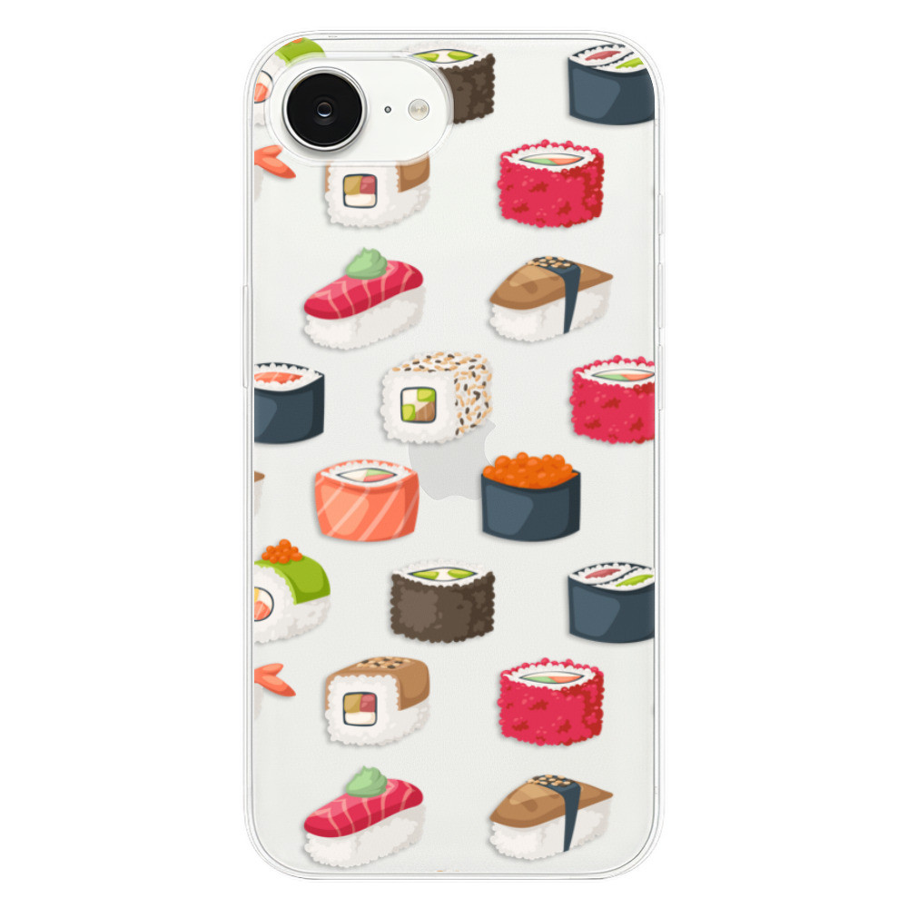 Odolné silikónové puzdro iSaprio - Sushi Pattern - iPhone 16e