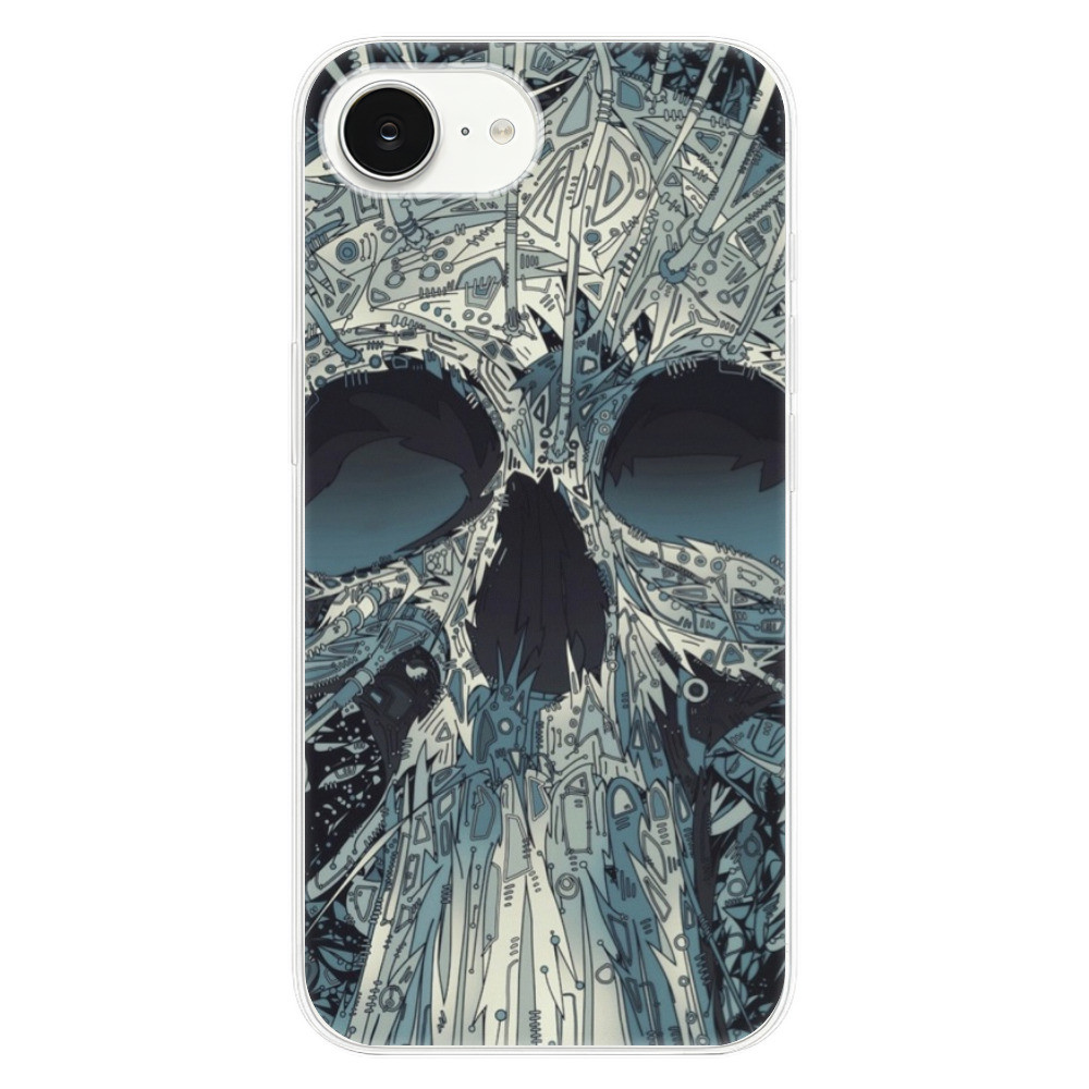 Odolné silikónové puzdro iSaprio - Abstract Skull - iPhone 16e