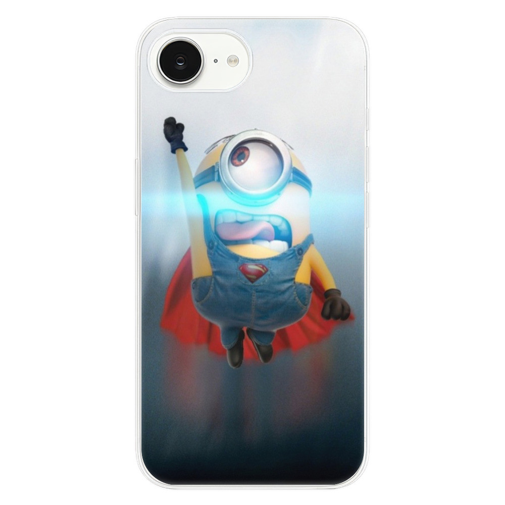 Odolné silikónové puzdro iSaprio - Mimons Superman 02 - iPhone 16e