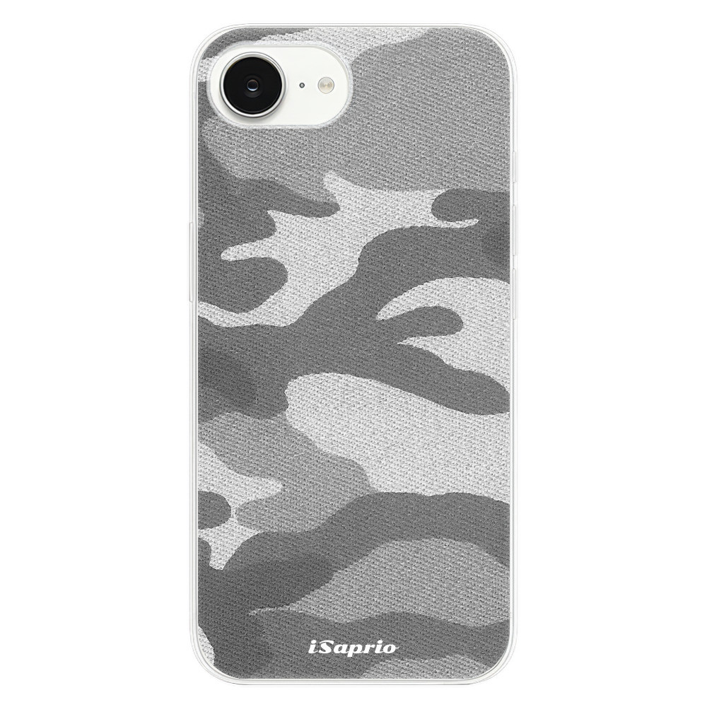 Odolné silikónové puzdro iSaprio - Gray Camuflage 02 - iPhone 16e